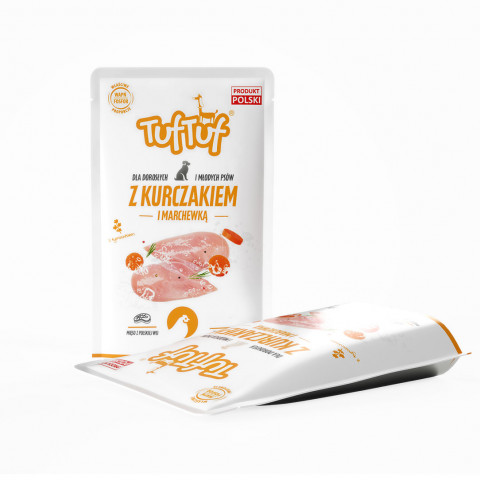 TUF TUF MIX 3 příchutě v sáčcích - vlhké krmivo pro psy - 24x500g - Fotogalerie 8