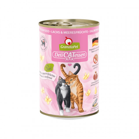 GRANATAPET DeliCATessen Salmon and seafood - mokré krmivo pro kočky - 400g - Fotogalerie 1