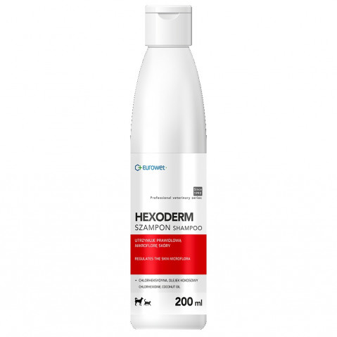 EUROWET Hexoderm - šampon pro psy a kočky - 200 ml - Fotogalerie 1