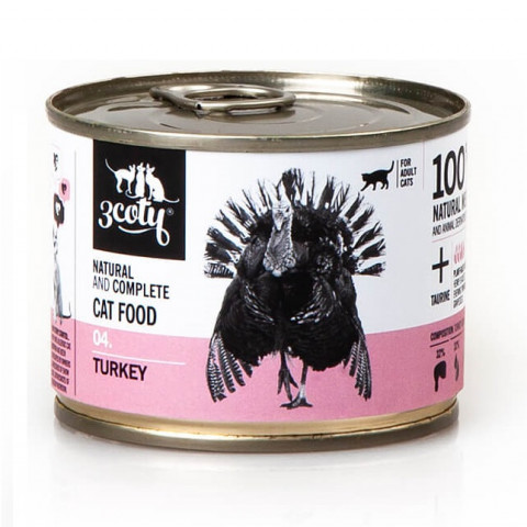 3COTY 04 Turkey - mokré krmivo pro kočky - 180g - Fotogalerie 1