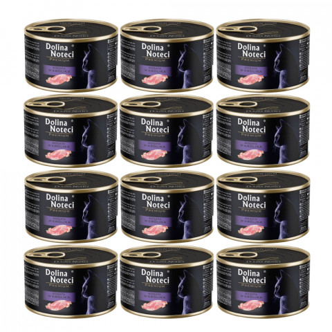DOLINA NOTECI Premium mokré krmivo pro kočky bohaté na králíky - 12x185g - Fotogalerie 1