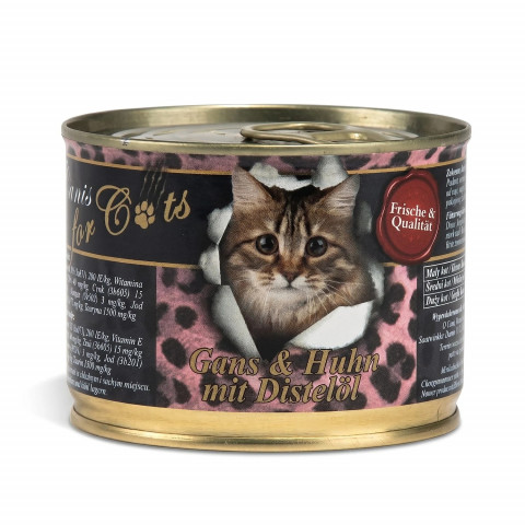 O’CANIS Goose and chicken with safflower oil - mokré krmivo pro kočky - 200g - Fotogalerie 1