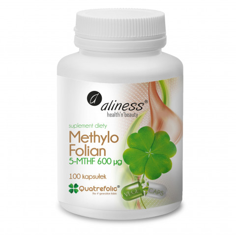 ALINESS Methylo Folian 5-mthf 600 μg – doplněk stravy – 100 kapslí - Fotogalerie 1