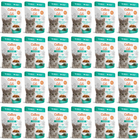 CALIBRA Cat Life pouch Sterilised Salmon in gravy - mokré krmivo pro kočky - 24x85g - Fotogalerie 1