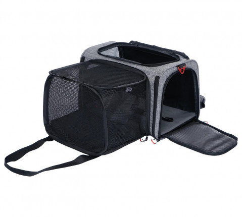 Přepravní taška pro psy a kočky s dodatečným prostorem ZOLUX NOMAD M 44 × 28 × 28 cm - Fotogalerie 9