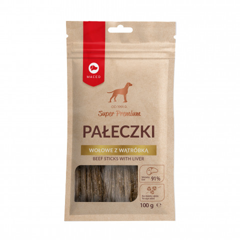 MACED Beef Sticks with liver - pochoutka pro psy - 100g - Fotogalerie 1