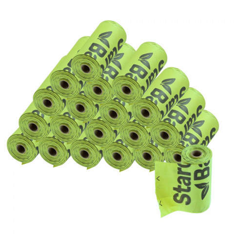 STARCHBAG Kompostovatelné BIO sáčky na exkrementy 20x15ks, žluté - Fotogalerie 1