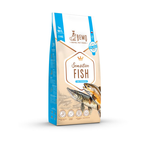 BEMO Sensitive Fish Medium/Large Mono - suché krmivo pro psy - 3kg - Fotogalerie 1