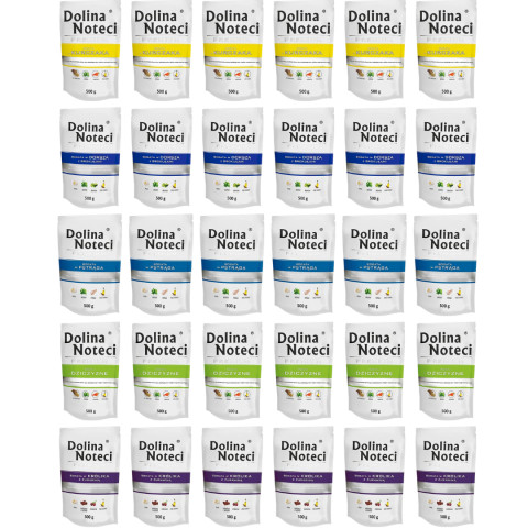 DOLINA NOTECI Premium MIX 5 PŘÍCHUTÍ - mokré krmivo pro psy - 30x500g - Fotogalerie 1