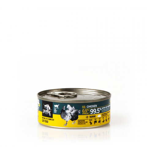 3COTY Chicken with spirulina - mokré krmivo pro kočky - 6x80g - Fotogalerie 6