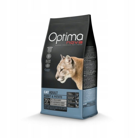 OPTIMANOVA Cat Adult Králík a Brambory - suché krmivo pro kočky - 2kg - Fotogalerie 1