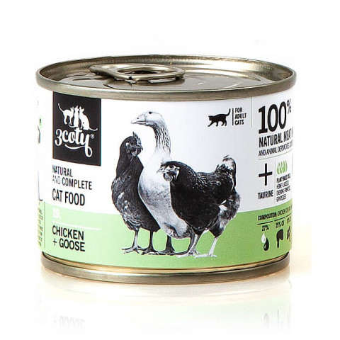 3COTY 19. Chicken and Goose - mokré krmivo pro kočky - 180g - Fotogalerie 1