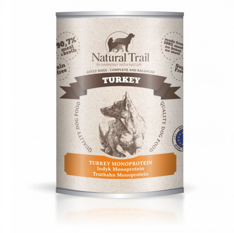 NATURAL TRAIL Mono Turkey - vlhké krmivo pro psy - 800g - Fotogalerie 1