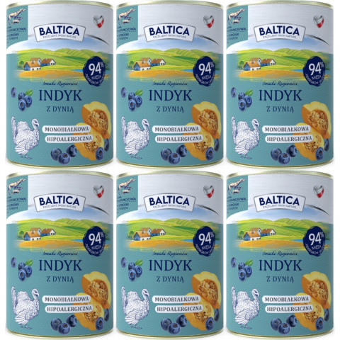BALTICA Chutě regionů Mono Krůta s dýní - mokré krmivo pro psy - 6x400g - Fotogalerie 1