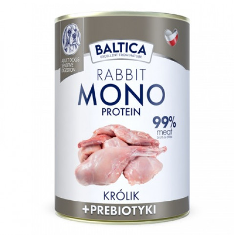 BALTICA Nutraceutic Monoprotein Rabbit with prebiotics - vlhké krmivo pro psy - 400g - Fotogalerie 1