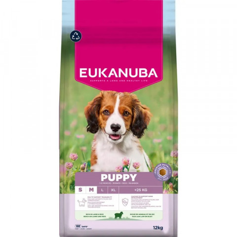 EUKANUBA Premium Nutrition Puppy Small & Medium Breed Lamb and rice - suché krmivo pro psy - 12kg - Fotogalerie 1
