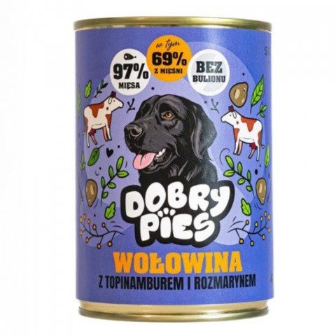 DOBRÝ PES Mix příchutí – mokré krmivo pro psy – 12×400 g - Fotogalerie 5