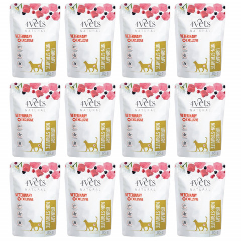 4VETS Natural Urinary Non-struvite - mokré krmivo pro kočky - 12x85g - Fotogalerie 1