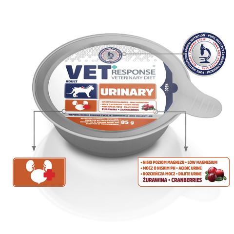 VET RESPONSE Urinary - mokré krmivo pro kočky - 85g - Fotogalerie 3