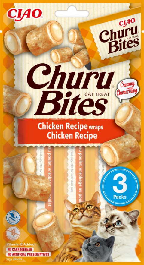 CIAO Churu Bites Chicken Recipe wraps Chicken Kočka Pamlsek Kuřecí maso 10 g - Fotogalerie 2