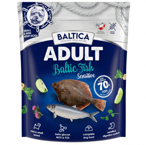 BALTICA Excellent Sensitive Baltic fish Small breed Mono - suché krmivo pro psy - 1kg - Fotogalerie 1