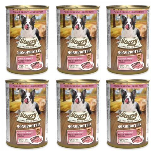 STUZZY Monoprotein Vepřové – mokré krmivo pro psy – 6x400g - Fotogalerie 1