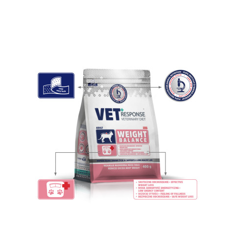 VET RESPONSE Weight balance - suché krmivo pro kočky - 400g - Fotogalerie 4