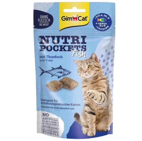 GIMCAT Nutri pockets Tuna - pamlsek pro kočky - 60g - Fotogalerie 1