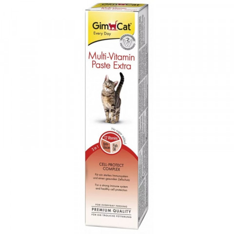 GIMCAT Multi-Vitamin Paste Extra – pamlsek pro kočku – 50g - Fotogalerie 1