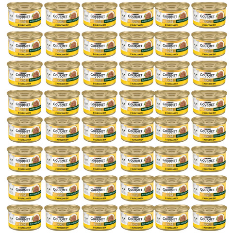 GOURMET GOLD Succulent Delights Kuře - mokré krmivo pro kočky - 48x85g - Fotogalerie 1