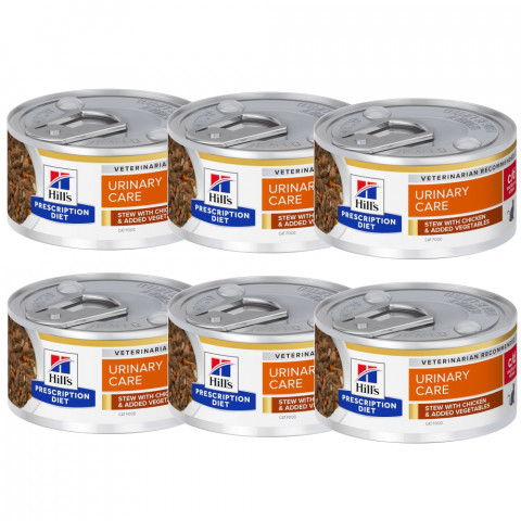 HILL'S Prescription Diet C/­­D Urinary Care Gulas s kuřetem - mokré krmivo pro kočky - 6x82g - Fotogalerie 1