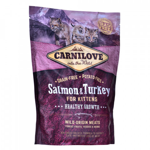 CARNILOVE Cat Salmon & Turkey For Kittens - suché krmivo pro kočky - 400 g - Fotogalerie 3