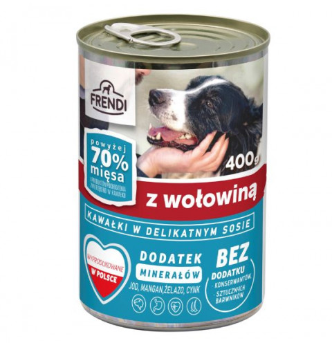 FRENDI kousky v jemné omáčce MIX příchutí - mokré krmivo pro psy - 24x400g - Fotogalerie 2