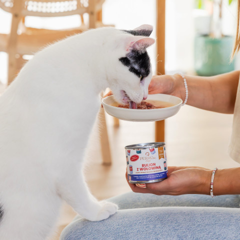 PERRO PERROland Soups Broth with beef Mono - pamlsek pro psy a kočky - 140 g - Fotogalerie 3
