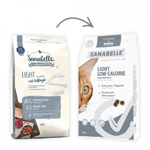 BOSCH Sanabelle Light Low Calorie Poultry - suché krmivo pro kočky - 8kg - Fotogalerie 3