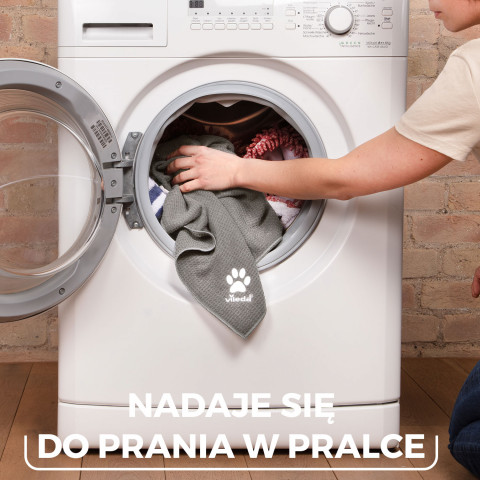 VILEDA Pet Pro Náhrada pro plochý mop Vileda 3D Chenille + ZDARMA! Ručník z mikrovlákna Vileda PET PRO M 70x45 cm - Fotogalerie 8