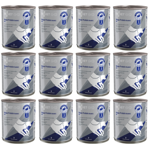 TROVET Unique Protein UPR Králík – mokrá krmivo pro psy a kočky – 12x800 g - Fotogalerie 1
