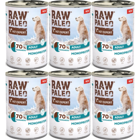 VETEXPERT Raw Paleo Mono Klokan - vlhké krmivo pro psy - 6x400g - Fotogalerie 1