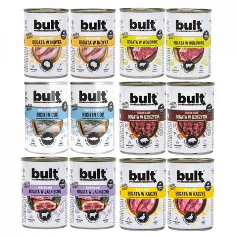 BULT MIX příchutí – mokré krmivo pro psy – 12×400 g - Fotogalerie 1