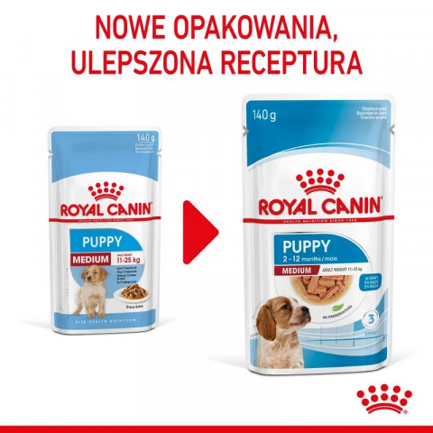ROYAL CANIN Medium Puppy - vlhké krmivo pro psy - 10x140g - Fotogalerie 6