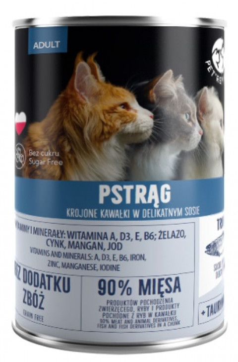 PET REPUBLIC Adult Trout - mokré krmivo pro kočky - 400g - Fotogalerie 1