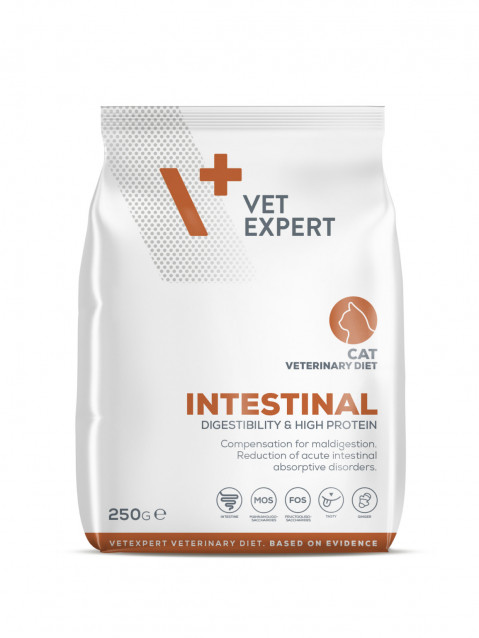 VET EXPERT Veterinary Diet Intestinal Cat - suché krmivo pro kočky - 250 g - Fotogalerie 1