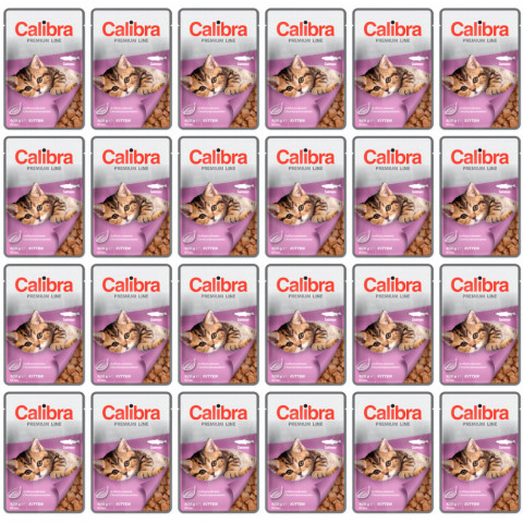 CALIBRA Cat Premium Kitten Salmon - mokré krmivo pro kočky - 24x100g - Fotogalerie 1