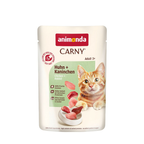 ANIMONDA Carny Adult Chicken and rabbit - mokré krmivo pro kočky - 85g - Fotogalerie 1