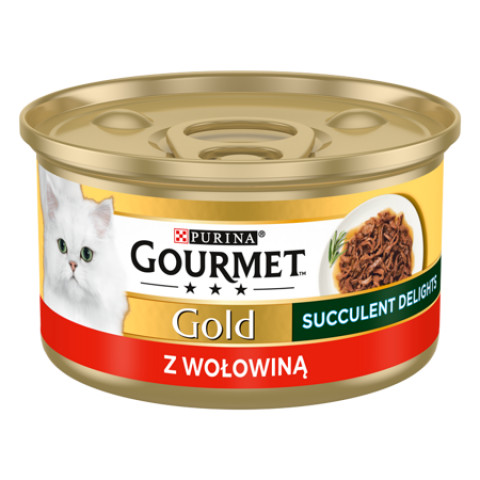 PURINA Gourmet Gold Succulent Delights Mix 3 Příchutí - mokré krmivo pro kočky - 24x85g - Fotogalerie 2