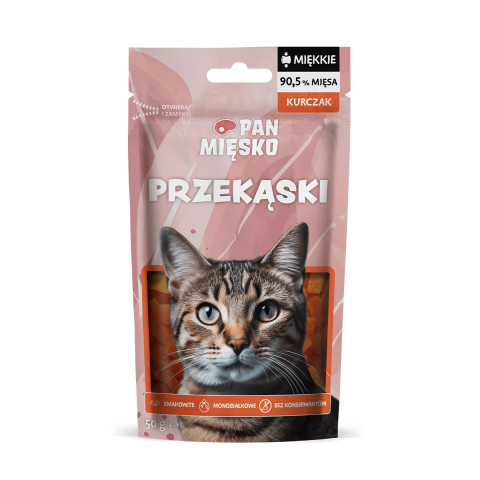 PAN MIĘSKO Chicken Snacks - pamlsek pro kočky - 50g - Fotogalerie 1