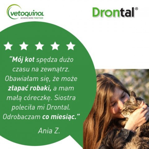 VETOQUINOL Drontal - tablety proti parazitům pro kočky - 2 ks. - Fotogalerie 3