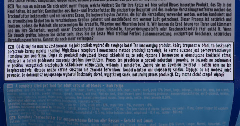 DOLINA NOTECI Superfood Jehněčí - sušené krmivo pro kočky - 1 kg - Fotogalerie 3