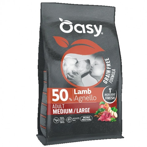 OASY One animal protein Medium & Large Lamb Mono - suché krmivo pro psy - 10kg - Fotogalerie 1