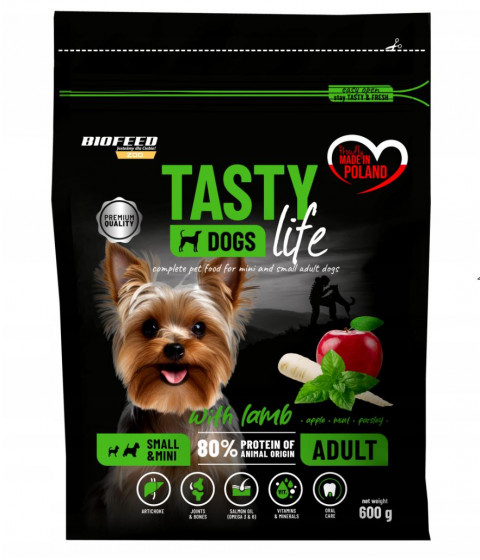 BIOFEED Tasty Life Adult Small Lamb - suché krmivo pro psy - 600g - Fotogalerie 1